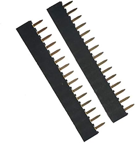E-biliana siderova 50шт 2.54 мм Однорядный Директен DIP Кратката Версия Пластмасов Височина 5 мм 1X5P 1X10P 1X15P Конектор печатна платка Гнездовой между пръстите конектор (1X15P)