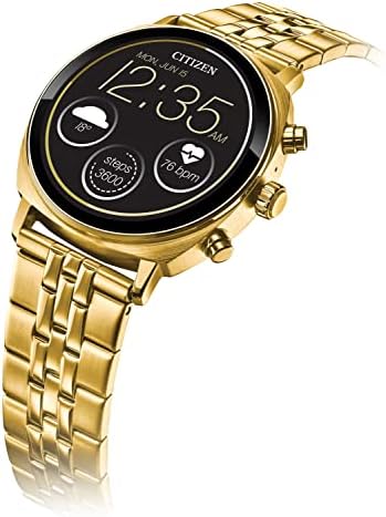 Ежедневни Умен часовник Citizen CZ Smart 41 мм, Унисекс от Розово злато с приложение YouQ с подкрепата на IBM-Уотсън® Изкуствен интелект и изследвания на НАСА, Сензорен екран, Н