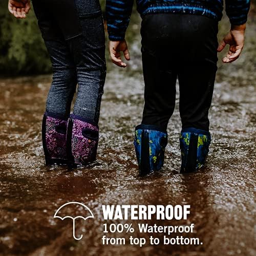 BOGS Унисекс-Детски Обувки за момчета и момичета York с водоустойчива изолация от гума и неопрен, Непромокаеми Зимни обувки