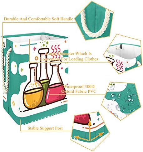 Кошница за дрехи с Химическо Принтом Unicey Сгъваема Кошница за Съхранение на Детска кошница