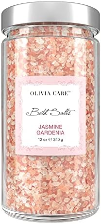 Розова гималайская сол за вана Olivia Care Беля, Лекува, Подмладява, Пречиства и успокоява кожата|, Произведени от натурални съставки. Свеж аромат - 12 унции (Жасмин, Гарде?