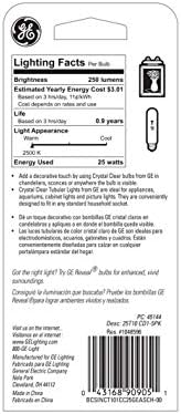 GE Lighting 45144-5 Уред за традиционното осветление с лампа с нажежаема жичка/индикатор, 5 броя (опаковка от 1), True