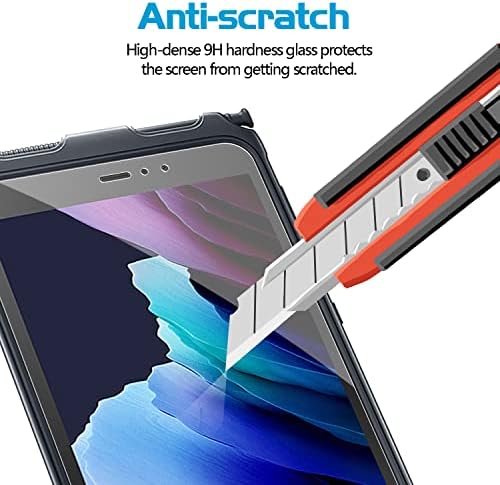 XunyLyee [2] Защитно фолио за Samsung Galaxy Tab Active 3 (8,0 см), закалено стъкло със защита от надраскване за Galaxy Tab Active3 SM-T570/ SM-T575/ SM-T577