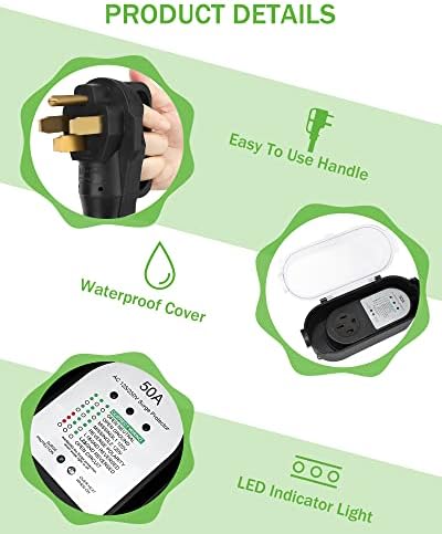 Мрежов филтър на АВТОБУСА на 50 Ампера, анализатор на вериги Brrxior АВТОБУСА с водоустойчив капак за Защита от захранващото напрежение АВТОБУСА с дръжки за захващане (