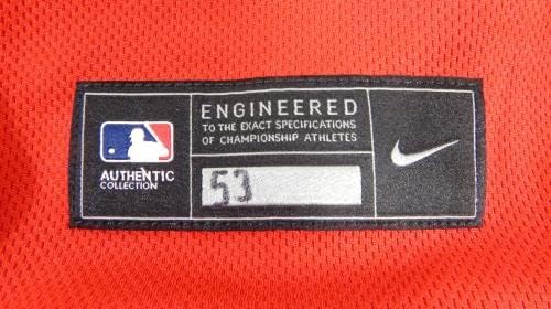 Филаделфия Филис Ривас #19 Използван в играта Червена Риза EX ST BP 46 362 - Използваните В играта тениски MLB