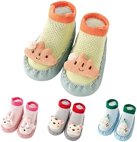 Zanjkr/ Летни обувки за деца, обувки на равна подметка, Лека, Дишаща, С куха Мрежа, Обувки във формата на облак с Изображение на Тигър и Зайче