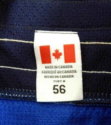 Сейнт Луис Блус Емерсън Кларк #82 Използвана в игра Синя риза DP12137 - Използваните в играта тениски НХЛ