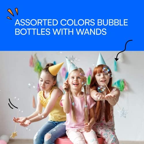 Neliblu Bulk Party Bubbles - 12 Опаковки мехурчета по 2 Унции с Пръчки - Летните Забавни Играчки, Подаръци за партита, Пълнители