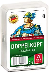 ДОЦ. Philos 6677 - Doppelkopf deutsches Bild Kornblume, Kunststoffetui, Spielkarten