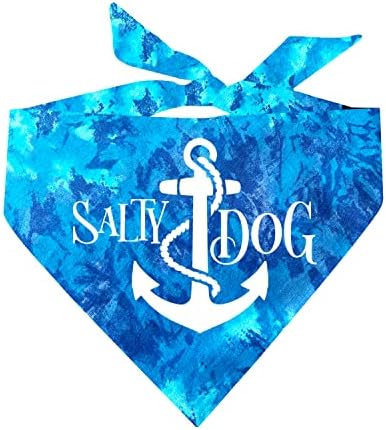 Триъгълна Кърпа за кучета Salty Dog Крънч Вратовръзка Боядисват (различни цветове)