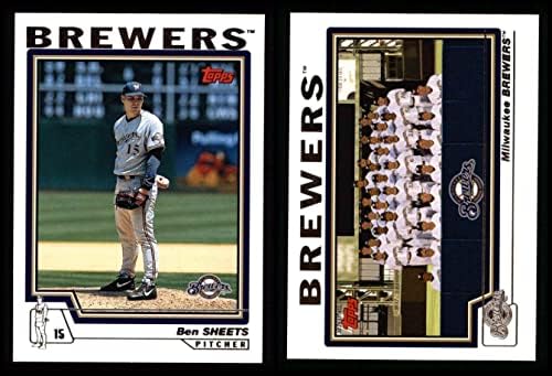 2004 Topps Milwaukee Brewers Почти пълен набор от команди Milwaukee Brewers (Комплект) NM /MT Brewers