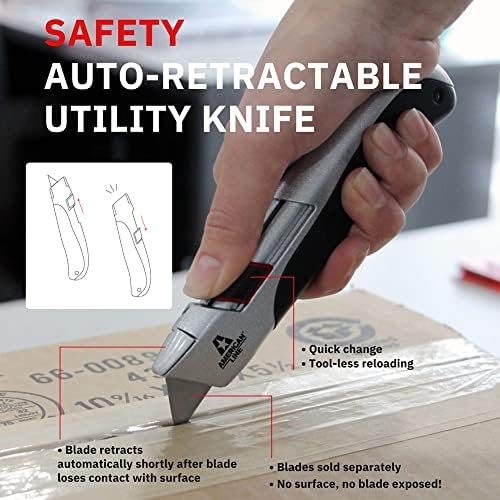 Универсален защитен нож American Line с автоматично който принася - Ергономичен дизайн на дръжката с технологията за бърза смяна на ножове