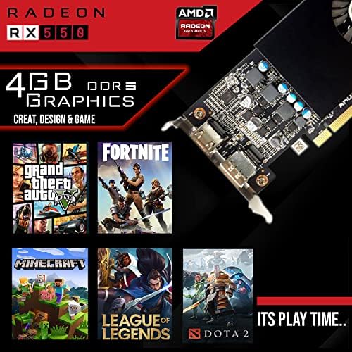 Настолен PC игри, Intel Core i7 6-то поколение, TechMagnet Зевс, графика AMD RX 550, 32 GB оперативна памет, 240 GB, SSD + 2 TB твърд