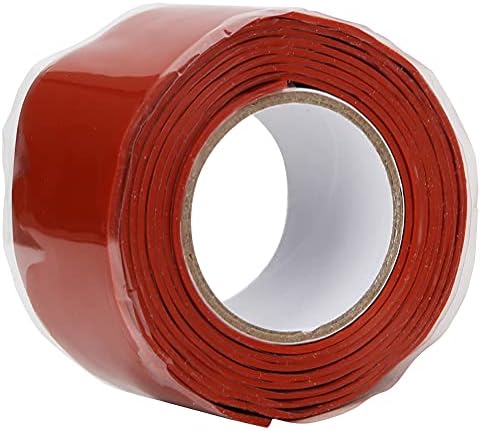Водоустойчива лента Здрава Залепваща Водоустойчива Лента PVC, Ppr Консумативи за ремонт на тръби Быстросъемная Герметизирующая Лента с Дължина 1 метър Бяло/червено с