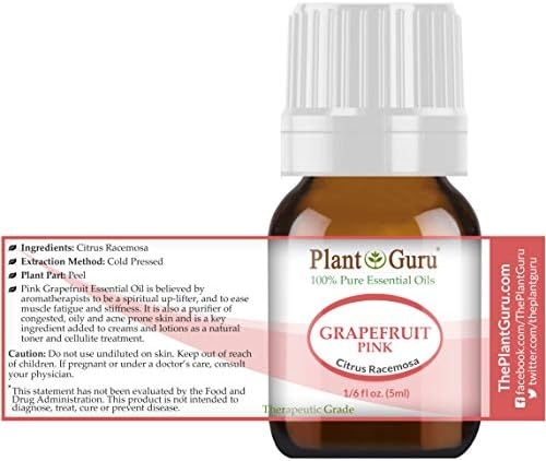 Етерично масло от розов грейпфрут 5 ml чист неразреден терапевтични разновидности на студено пресовано от прясна кора от грейпфрут,