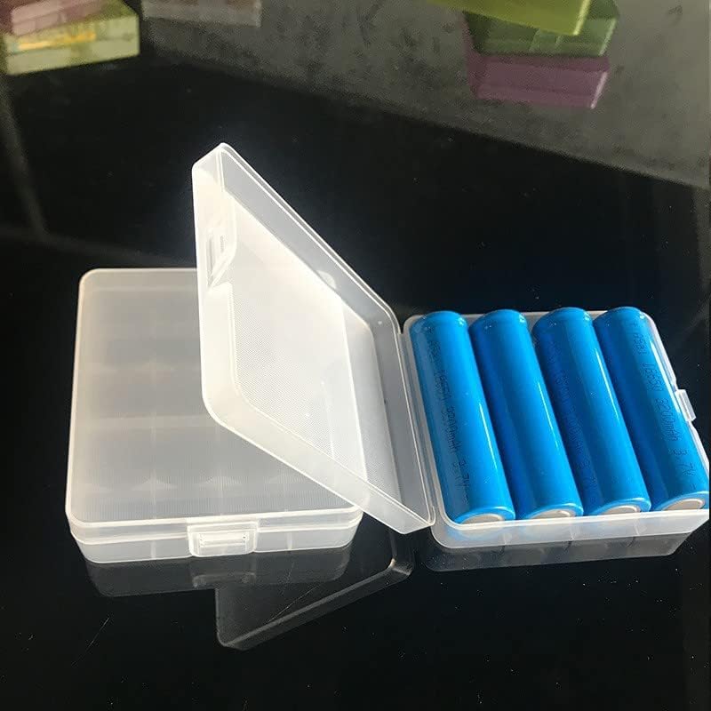 Heyiarbeit калъф за съхранение на батерия, държач за 2 батерии 9 В, прозрачен цвят (1 опаковка)