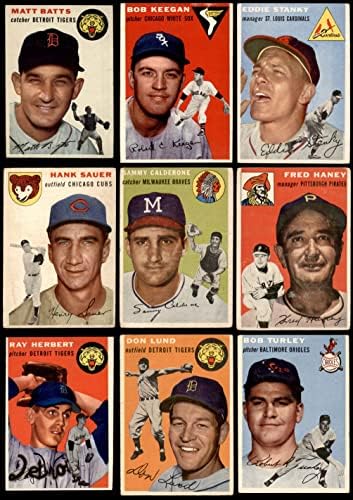 1954 Бейзболен Топпс Почти в пълен комплект (Baseball Set) VG