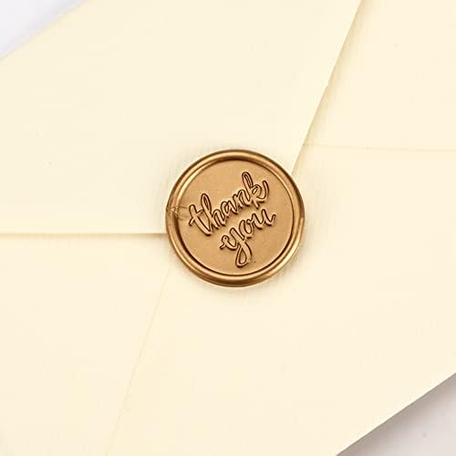 Печат на пликове с благодарност - Самозалепващи етикети с восъчните печати - за сватбени покани, картички за Деня на Благодарността,