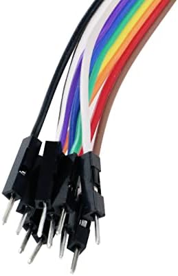 Antrader 2 Опаковки Щипци тип Алигатор за свързване на кабели 10pin 20 см за тест тел/Макетной платка/Raspberry pi/Прототип на 3D
