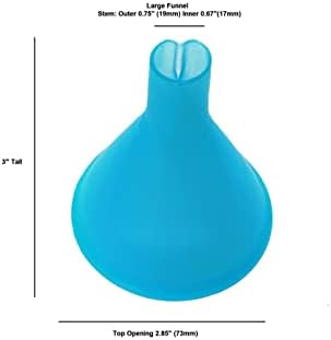 Фуния IQ Labs 2 (Нов модел) е Отличен за витамин енергийни прахове Широк Гърлото на бутилката е Подходяща за повечето пластмасови