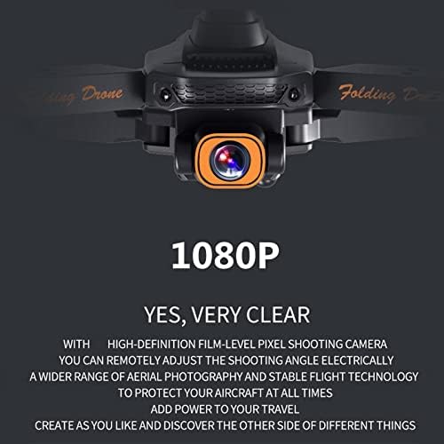 Мини Сгъваем безпилотен самолет за Въздушна фотография - Сгъваема Квадрокоптер с дистанционно управление с камера FPV 1080P HD,