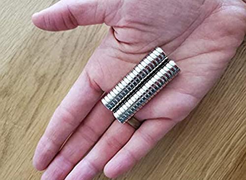 ZDYWY 30 парчета 8x5 mm, на ръка, с отвор 3 мм Постоянен Диск редки земи Магнити За закрепване Неодимови Магнити за Хладилник
