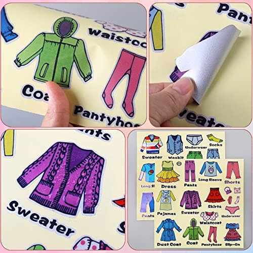 Етикети с етикети за класифициране на дрехи в гардероба DRWSSR, Стикер на стената За сортиране на дрехи За момчета и Момичета,