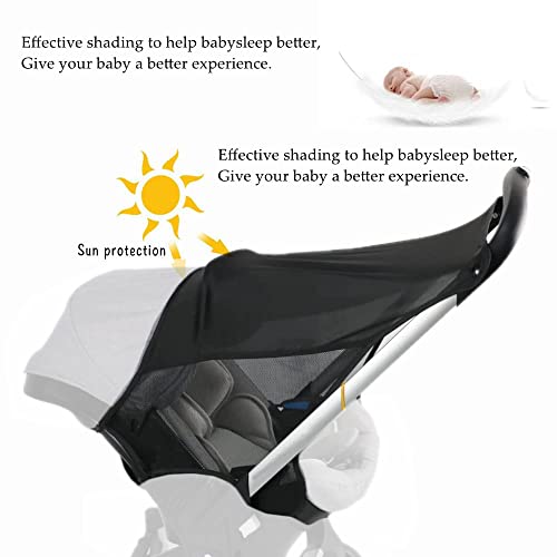 Солнцезащитная мрежа за детска количка е Съвместима с Doona, Слънцезащитен калъф подходящ за Doona, столче за Кола и Количка Козирка Навес Навес Чадър Защитен екран с от