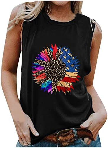 На 4 юли Патриотическая Тениска за жени с Леопардовым Флага на сащ, Върхове със Звездите, Сладък Графики Тениски, Тениска на Деня на Независимостта, Подарък