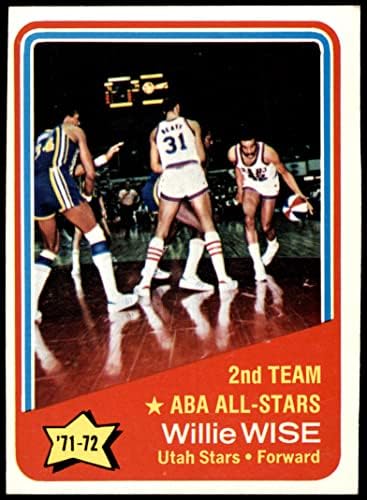 1972 Topps 254 ABA All-Star - 2-ри отбор Уили Уайза Юта Старс (баскетболно карта) EX/ MT Stars Университета Дрейк