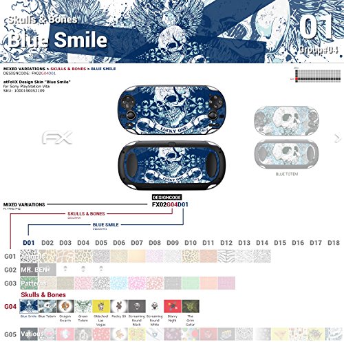 Стикер-стикер на Sony PlayStation Vita Design Skin Blue Smile за PlayStation Vita