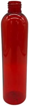 Пластмасови бутилки Natural Farms Red Cosmo обем 8 унции - 12 опаковки, Празни Бутилки за Еднократна употреба - Не съдържат BPA - Етерично масло - Ароматерапия | Бели Закручивающие