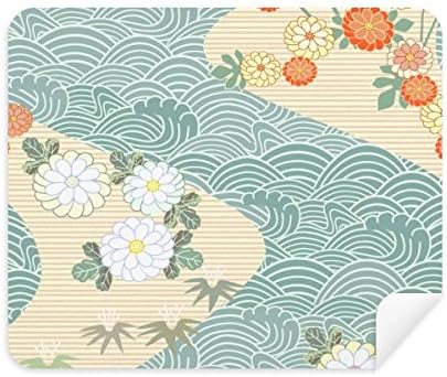 Цветя, Листа Вълни Модел Япония Плат За Почистване на Екрана за Пречистване на 2 елемента Замшевой Тъкан