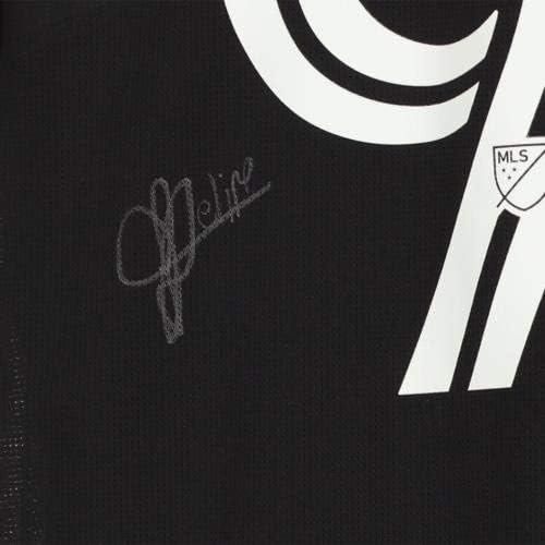 Луис Фелипе Сан Хосе Эртквейкс с автограф на мача -Използван черна риза №96 сезон на МЛС 2020 г. - Футболни фланелки с автографи