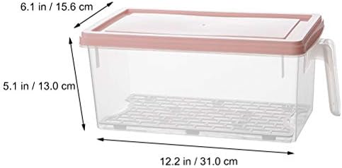 Cabilock 1 Брой Контейнер за съхранение на храна Прозрачна Кутия за съхранение на Плодове с капак (както е показано)