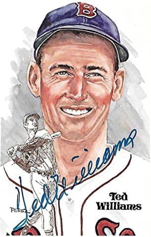 Пощенска картичка на Тед Уилямс с автограф на Бостън Ред Сокс Перес Стила на PSA / ДНК Аутентифицирована - Издълбани подпис MLB