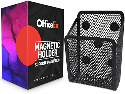 OfficeEx Здрав Магнитен Държач за химикалки в хладилник|Магнитен Държач за моливи | 5X15 мм Супер Силни Магнити за Организатор в Шкафчето|Титуляр