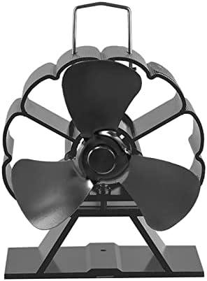 Вентилатор за камина Uongfi 3/4 Ефективен Вентилатор за полицата на фурна с тихо отопление, Работещ на дърва горелката Ecofan,