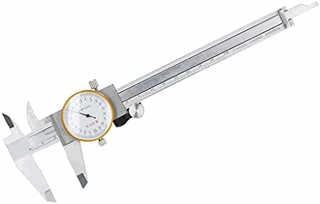 SJYDQ Штангенциркуль с Циферблат Верньер 0,02 мм Двоен Шок Ръчен Инструмент за Измерване от Неръждаема Стомана 0-150 мм