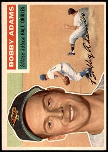 1956 Topps 287 Боби Адамс Балтимор Ориълс (Бейзболна картичка) EX/MT Orioles