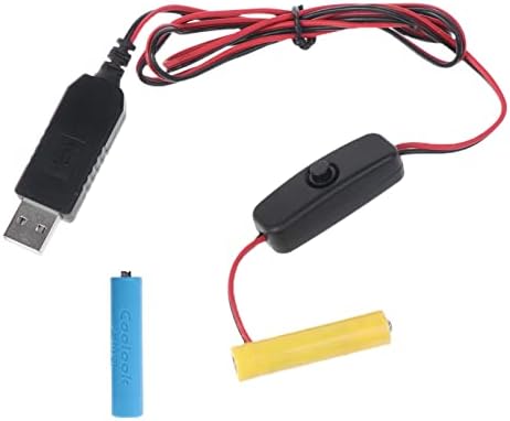 Универсален Устранитель зареждане на батерии от 1,5 ААА USB захранващ Кабел с ключ, подмяна на батерии AAA Взаимозаменяеми Адаптер за Електрически