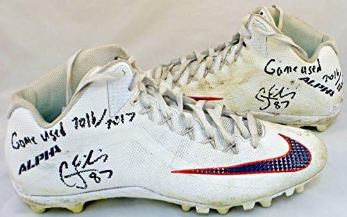 Си Джей F. Хюстън Texans С автограф Носимые футболни обувки за игри г. JSA Автентични футболни обувки за игри, 2 - NFL