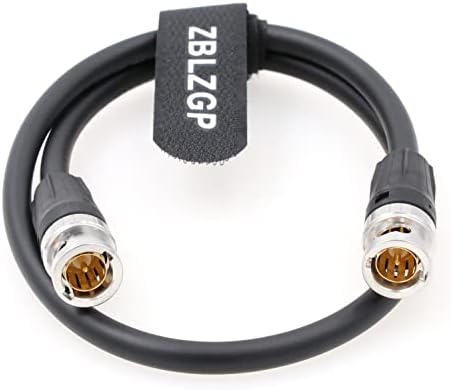 Видео-Коаксиален кабел ZBLZGP 12G HD SDI за Видеокамера 4K BNC към BNC конектора (Черен 50 см)