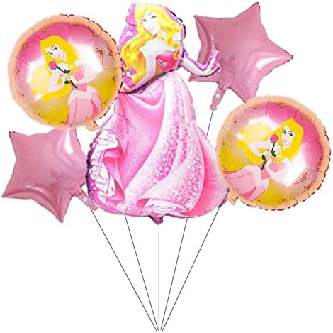 5 бр., балони балони принцеси на Дисни Спящата красавица за детски рожден ден украса за детско парти в стил принцеса
