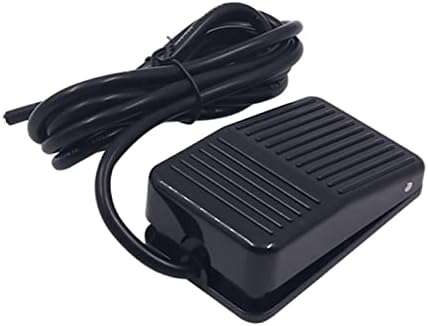 GRUNI 1 бр. Foot switch Пластмасова обвивка Foot Switch миг Управление на Електрически Педал Захранване SPDT TDFS-1 10A 250VAC (Цвят: Кратък
