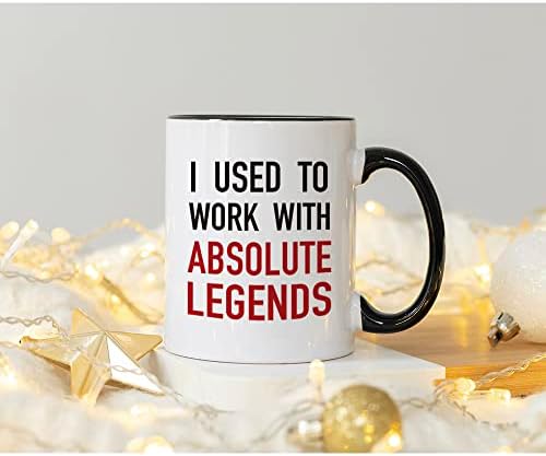 И преди съм работил С Absolute Legends, Забавна Кафеена чаша за подарък на колега за пенсиониране, Универсален подарък на колега сбогом, Офис подарък за сбогом, Чаша за нова