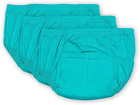 Малки маратонки - Малки Памучни Спортни панталони, 3 опаковки с цвят на Морска вълна