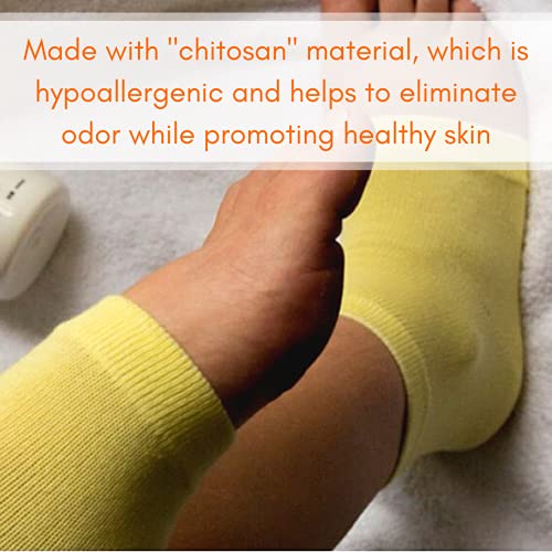 Чорапи Yu-Be на петите и лактите за сухи крака с напукани | Чорапи и без чорапи, предназначени за заздравяване и облекчаване огрубевшей кожата