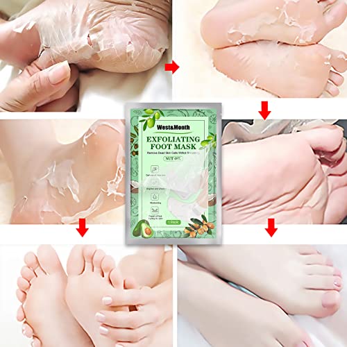 Маска-пилинг за крака с фъстъчено масло Маска за крака Нежно ексфолира омертвевшую кожа и мазоли, предпазва от Сухота