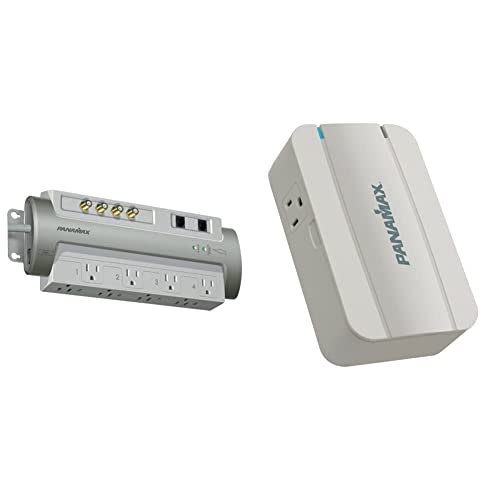 Мрежов филтър Panamax PM8-AV 8 за сателитен телефон - Сребрист и M8-AV Hi-Definition 8 За защита от пренапрежение